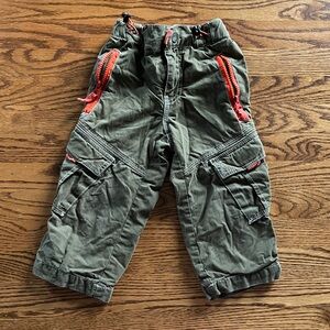 Mini Boden toddler boys fleece lined cargo pants